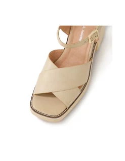 Jemi Cross Strap Block Heel Sandals