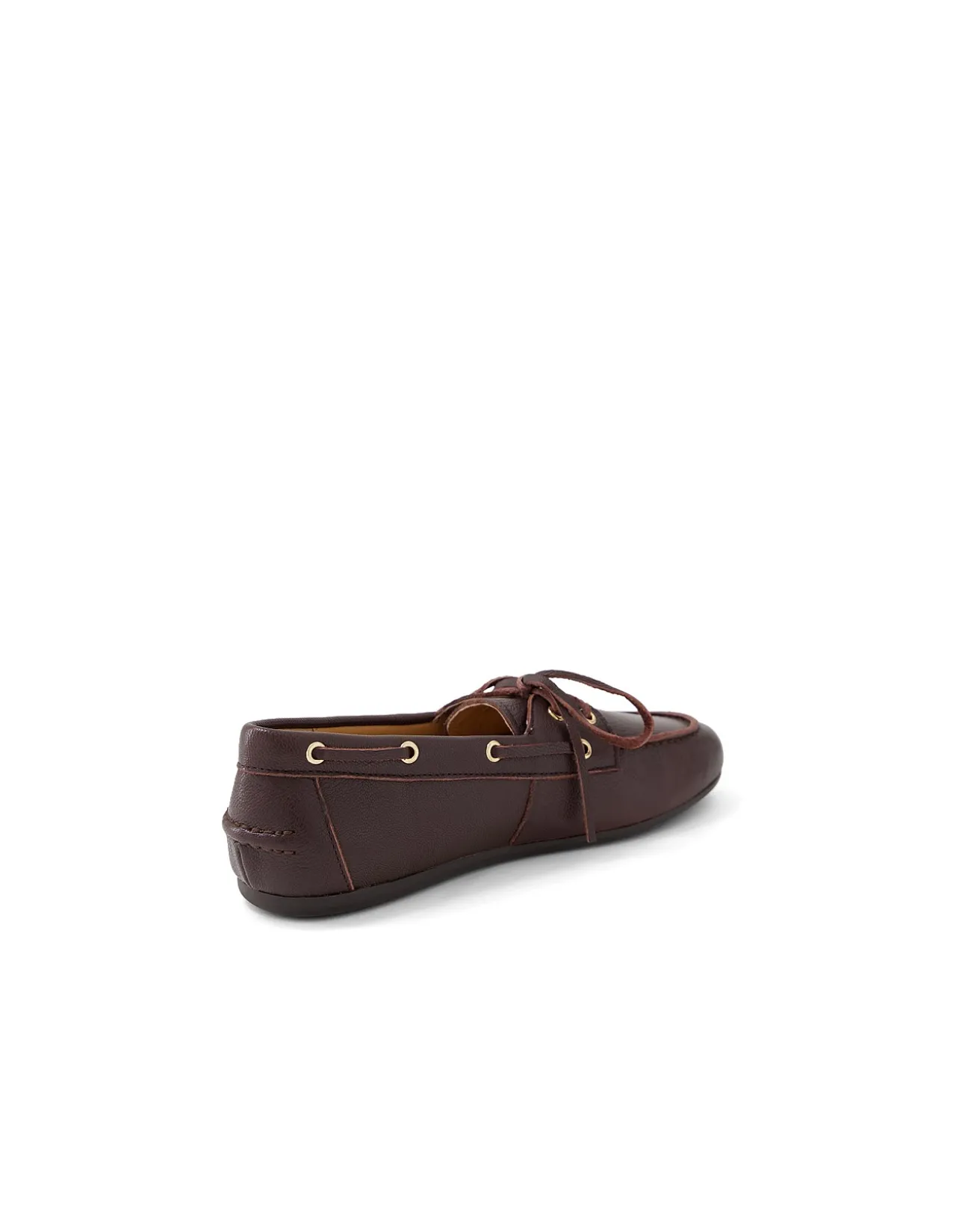 Jerae Raw Edge Lace Leather Loafers