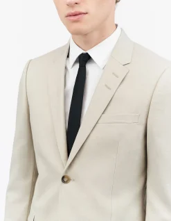 Jerrett Wool Elastine Blazer 2btn SB Pearl White