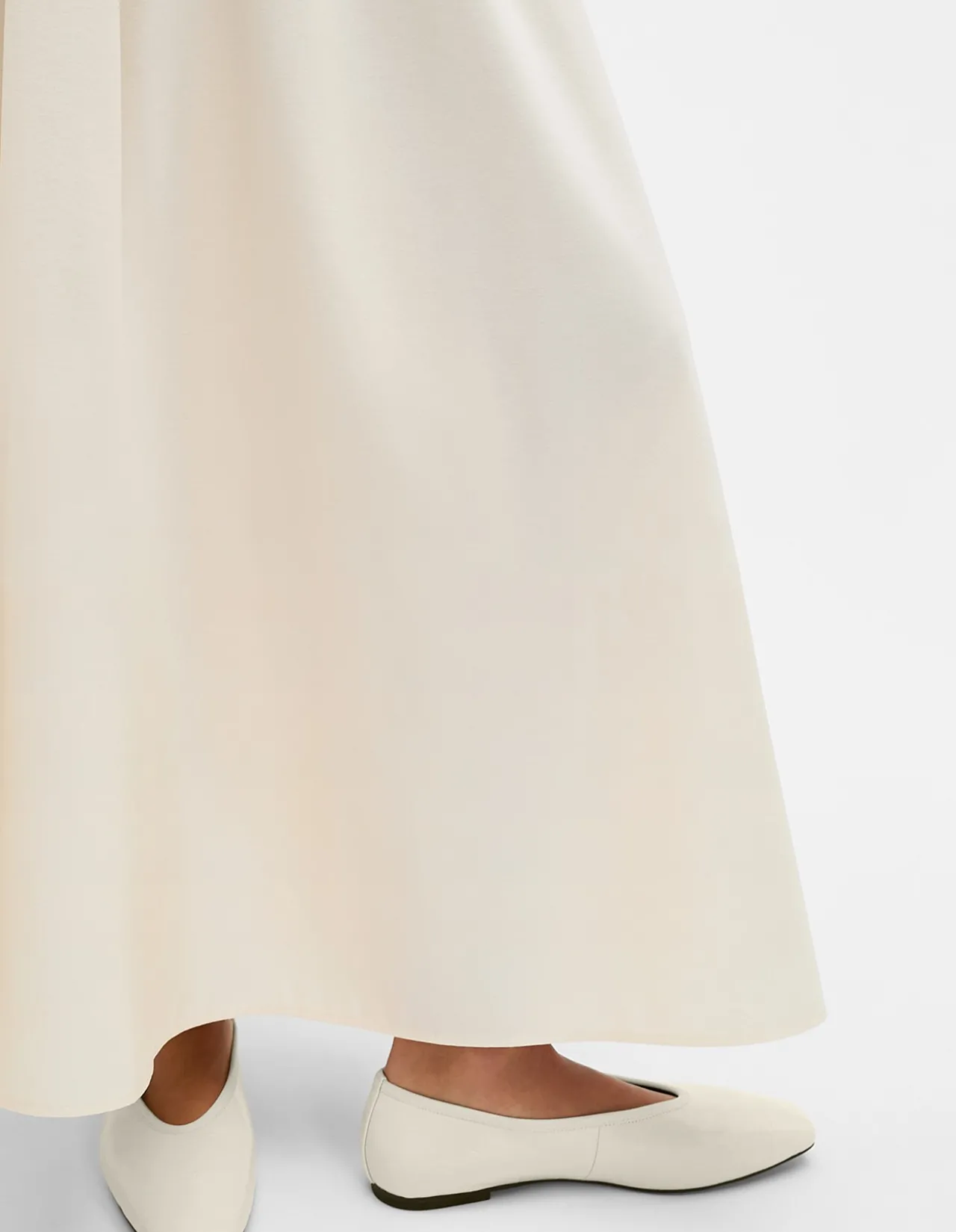 JERSEY SPLICED MIDI SKIRT