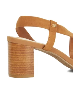 JESTERED HEELED SANDAL
