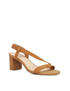 JESTERED HEELED SANDAL