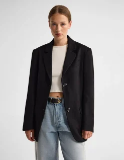 JORDAN WOOL BLEND OVERSIZED BLAZER