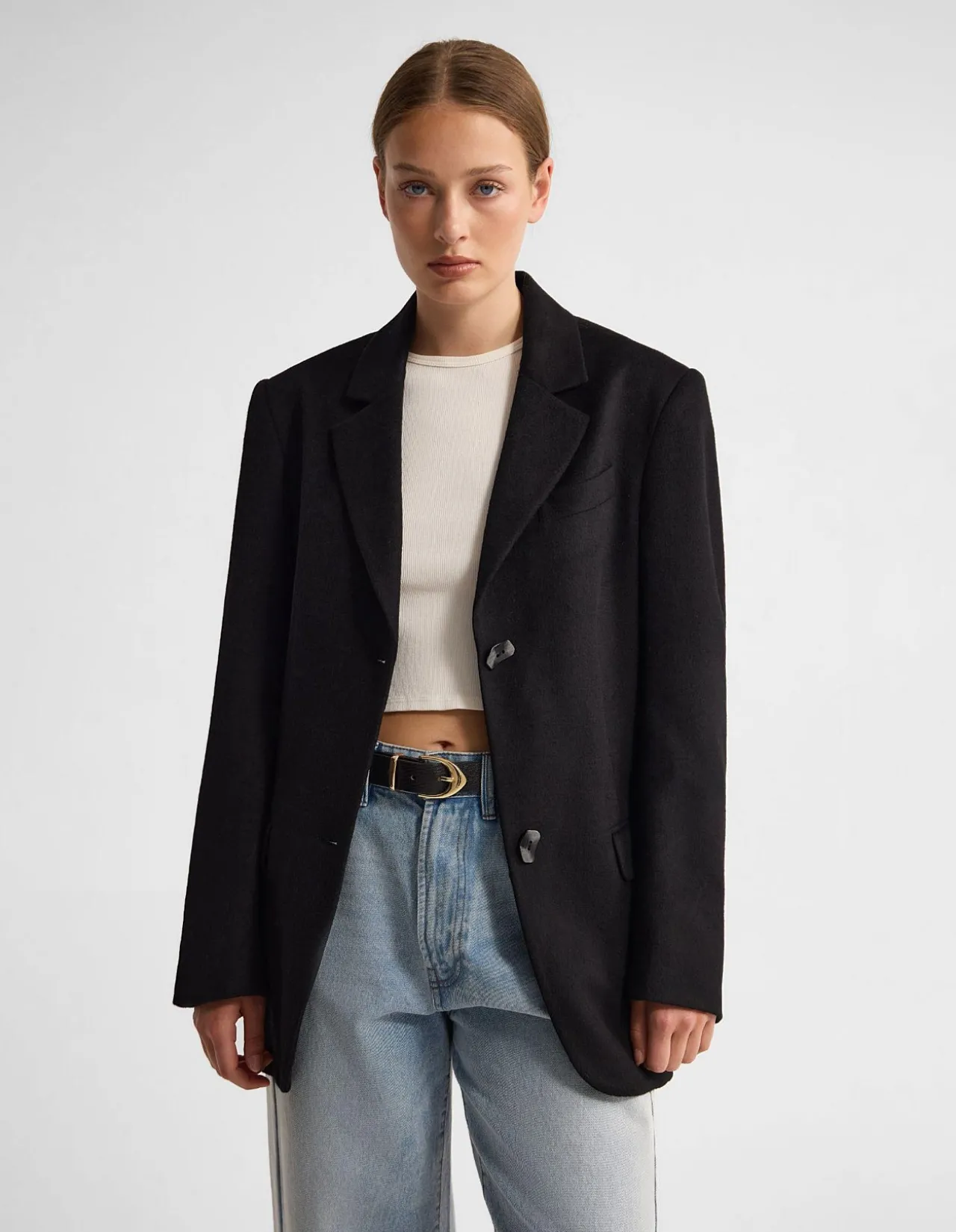JORDAN WOOL BLEND OVERSIZED BLAZER