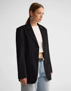 JORDAN WOOL BLEND OVERSIZED BLAZER
