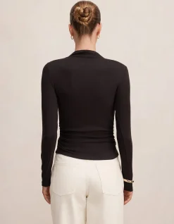 JOSETTE MOCK NECK LONG SLEEVES TOP