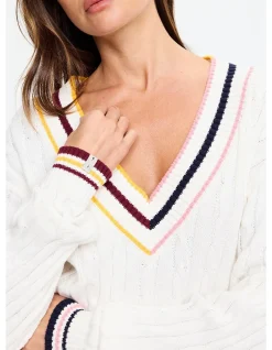 Josette V Neck Knit Sweater