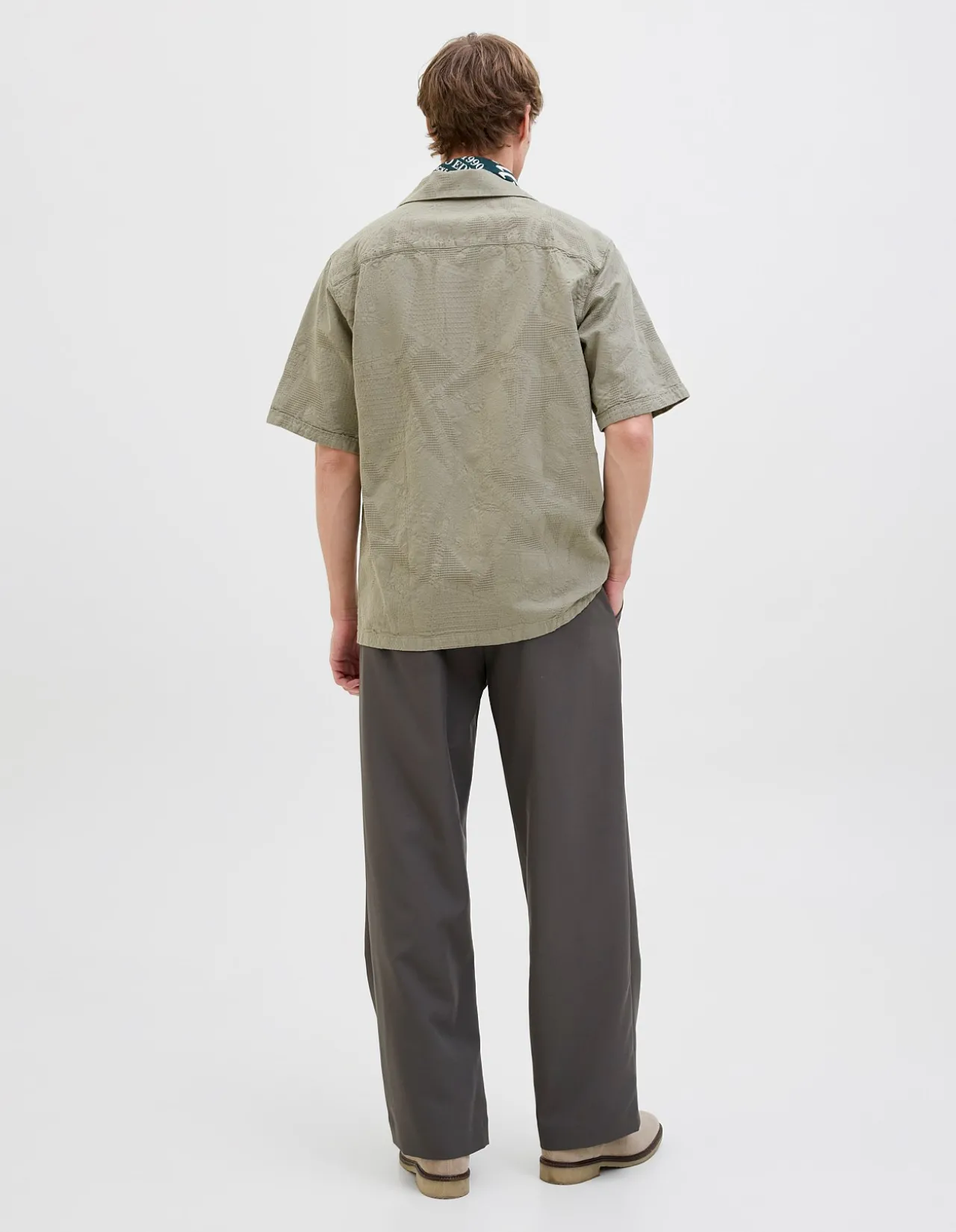 Jprbluluke Jacquard Resort Short Sleeve Shirt