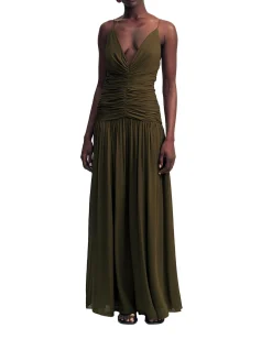 Juno Gathered Bodice Maxi Dress