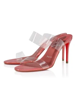 JUST NOTHING 85MM ECO TPU SATINATO GRAPEFRUIT SANDALS