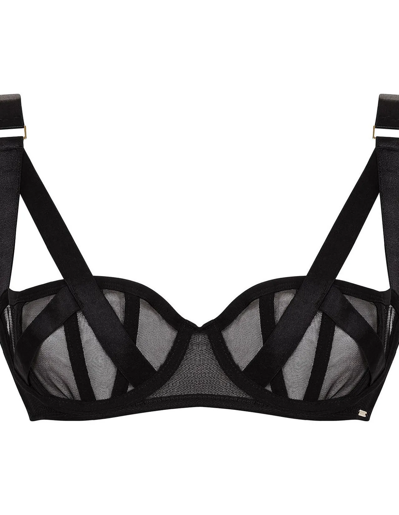 Karolina Sheer Strappy Balcony Bra