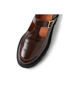 Kassiy Buckled T-Bar Chunky Sole Flats