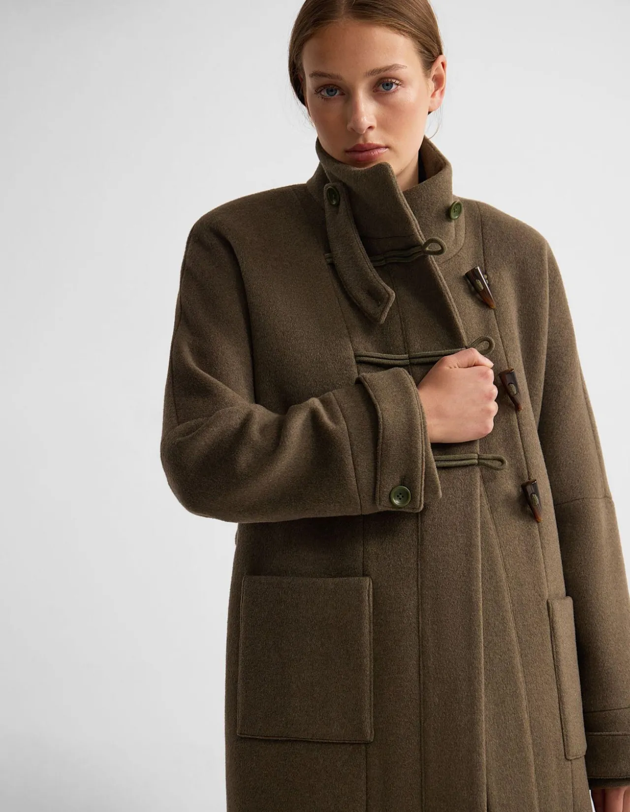KERRY FUNNEL COLLAR DUFFLE COAT