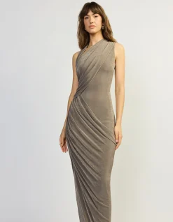 Kesia Asymmetric Jersey Maxi Dress