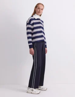 KIAYA CROPPED RUGBY SHIRT