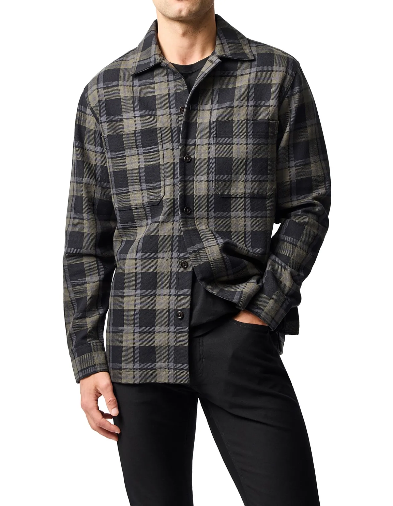 KINGSLAND LONG SLEEVE SHIRT - MOSS