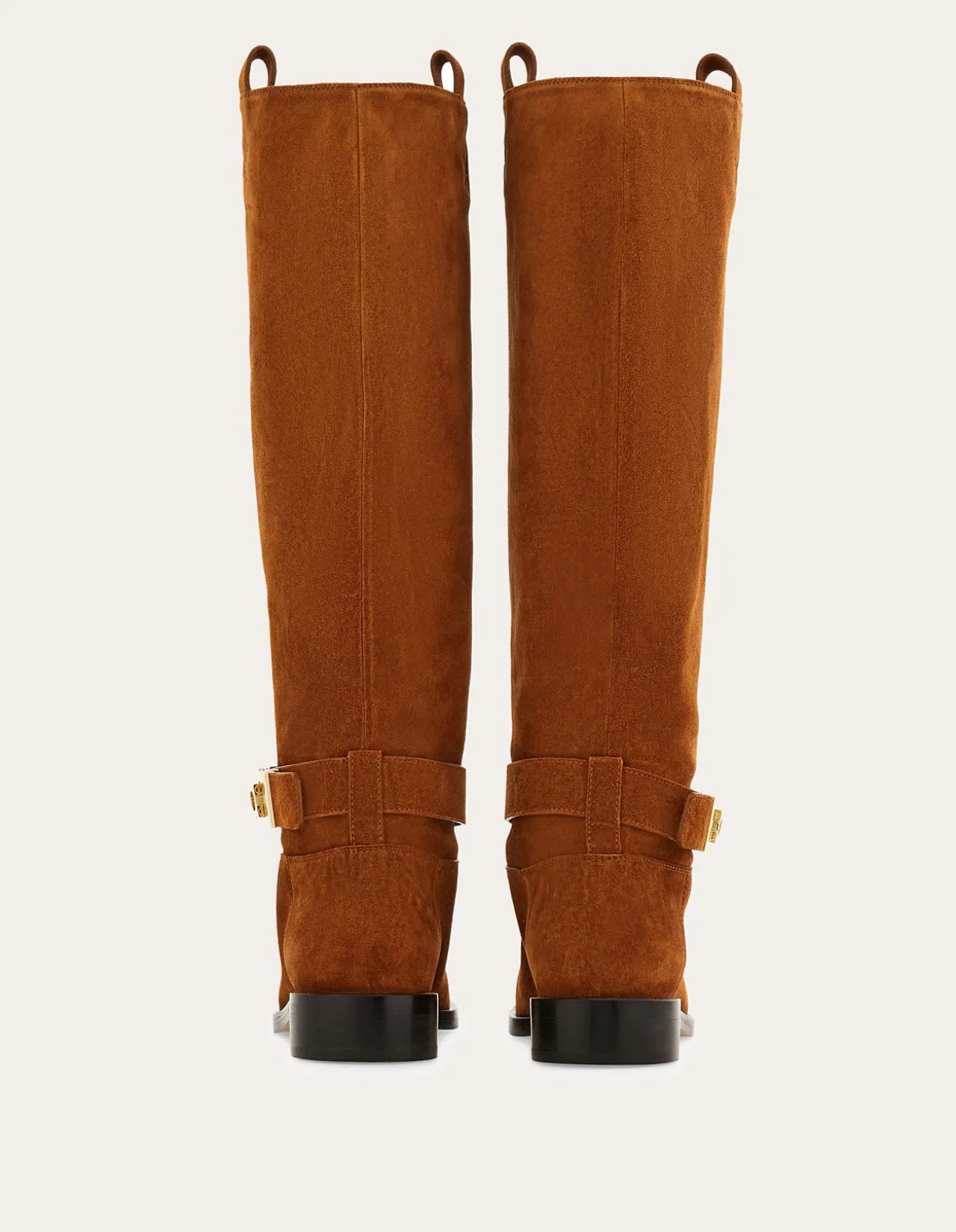 KNEE HIGH BOOT WITH HUG BUCKLE DETAIL