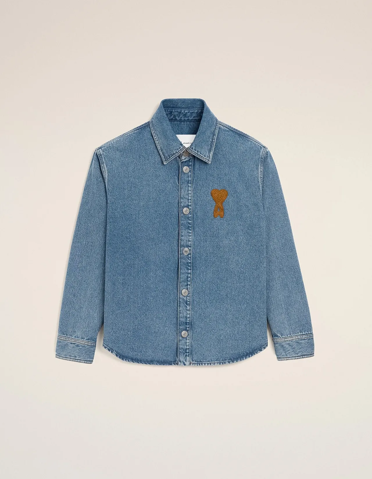 KNITTED AMI DE COEUR DENIM BU SHIRT