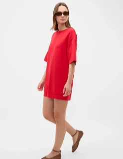 KNITTED RELAXED TEE DRESS