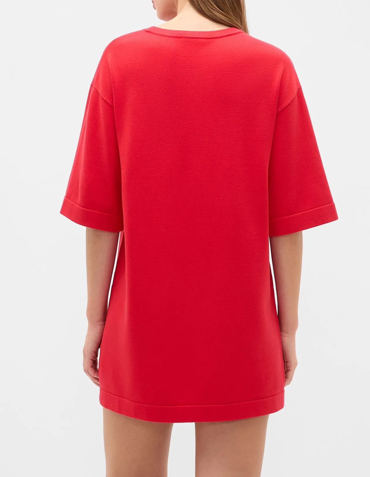 KNITTED RELAXED TEE DRESS