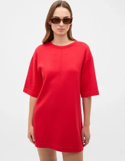 KNITTED RELAXED TEE DRESS