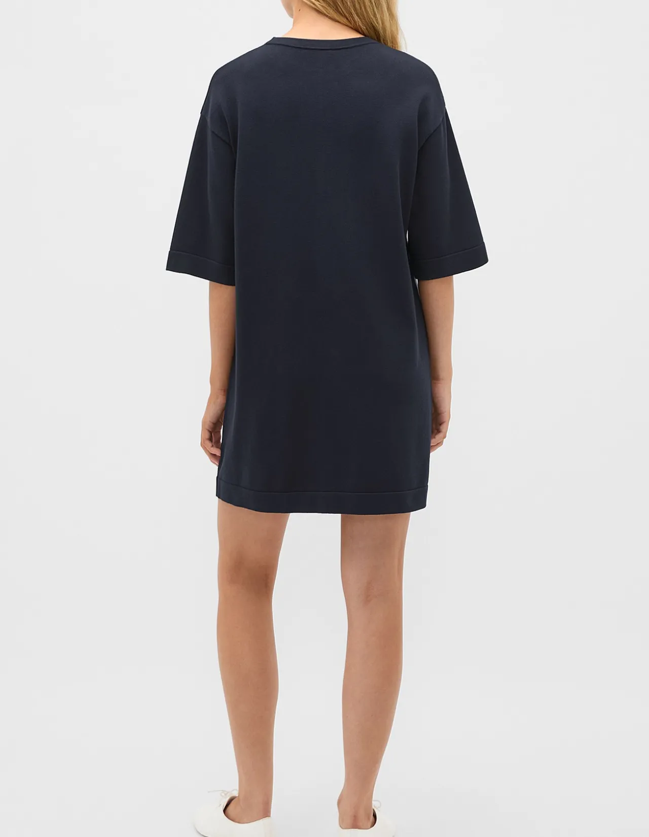 KNITTED RELAXED TEE DRESS