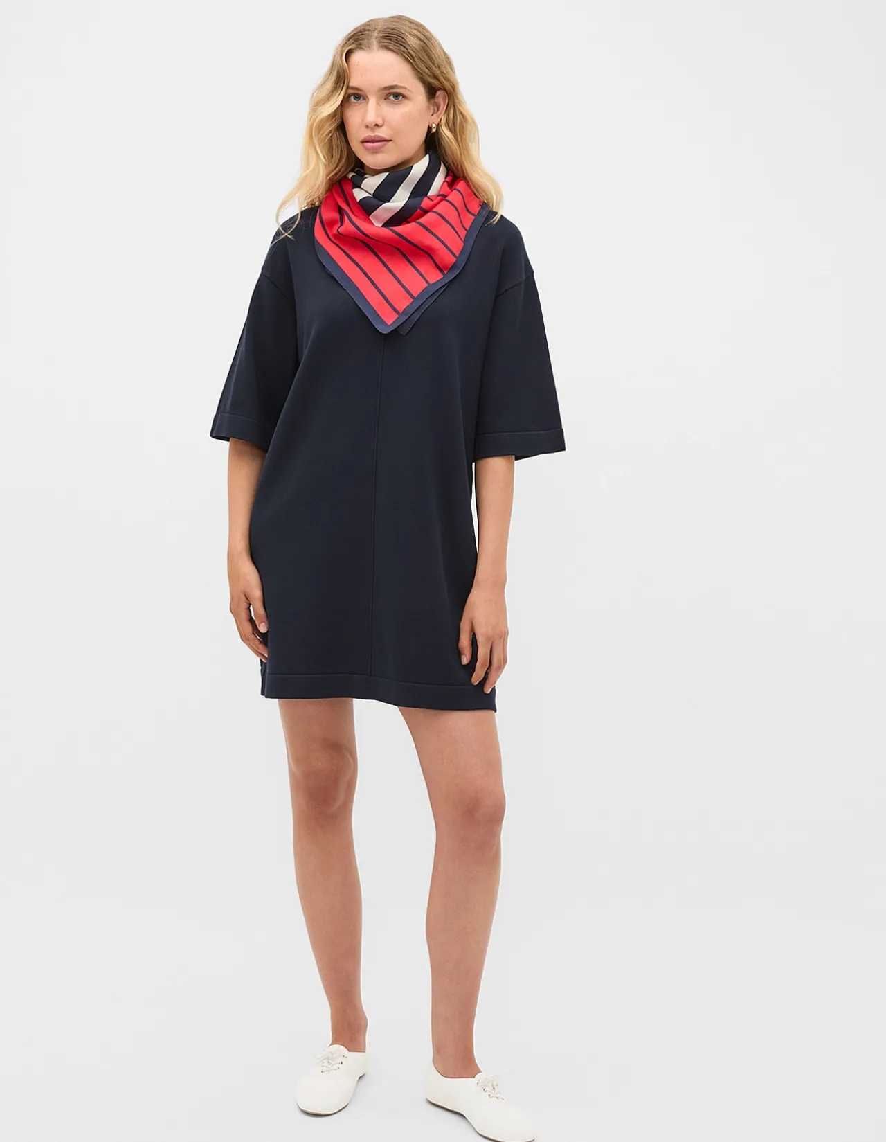KNITTED RELAXED TEE DRESS