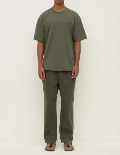 Knox Organic Oversized T-shirt Moss