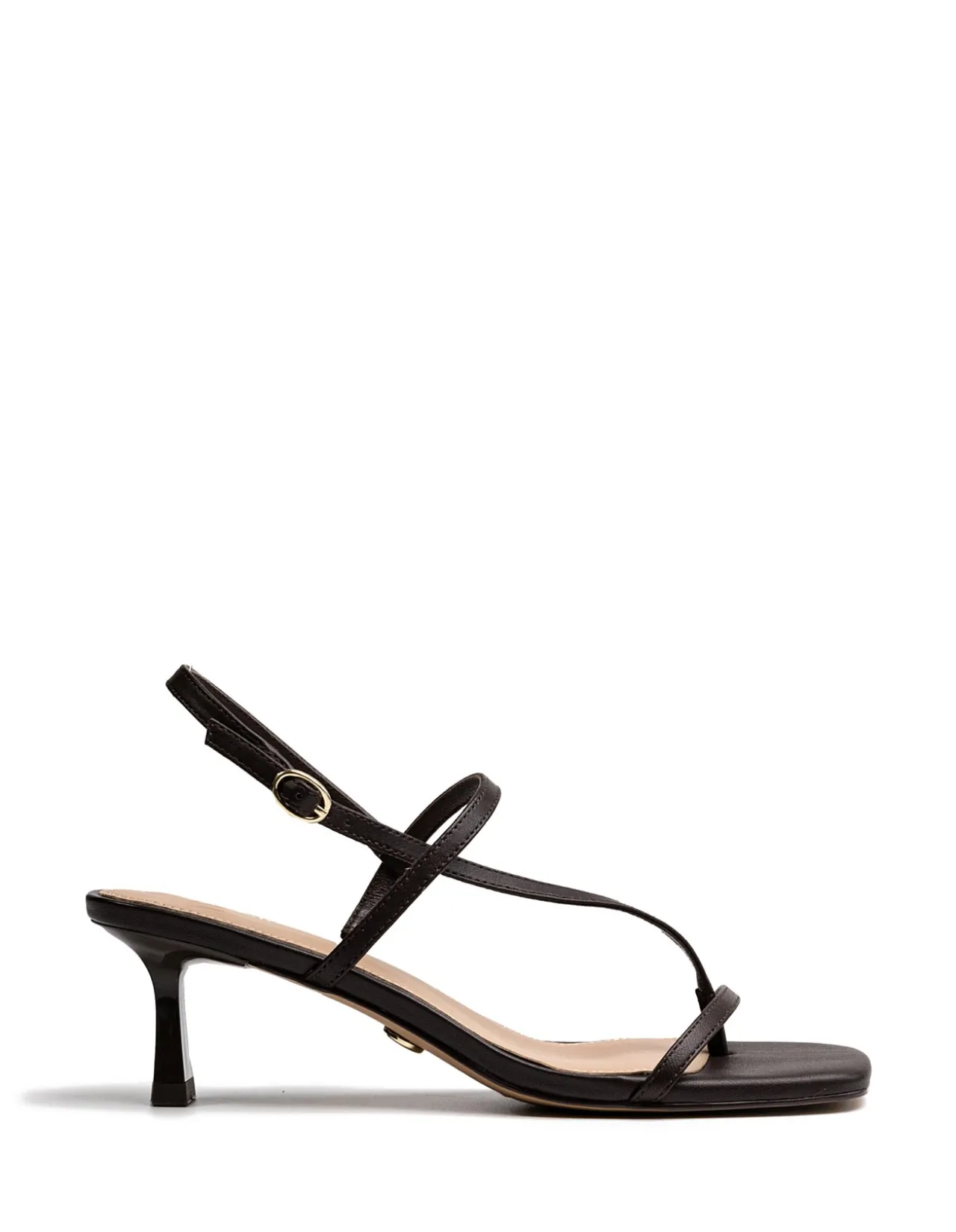 Koda Espresso Leather Strappy Heel