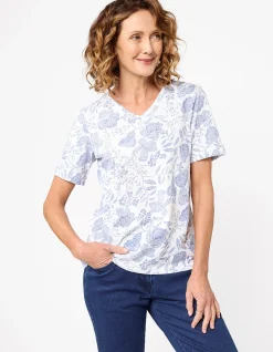 KRISTINA V NECK TOP