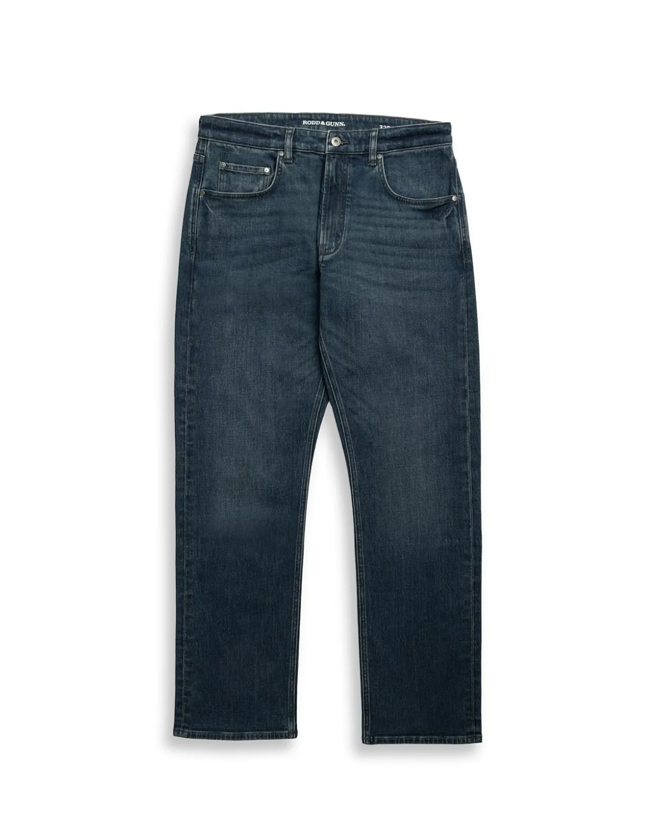 Kurow Relaxed Fit Mid Blue Italian Denim Jeans
