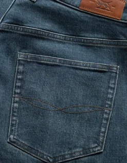 Kurow Relaxed Fit Mid Blue Italian Denim Jeans