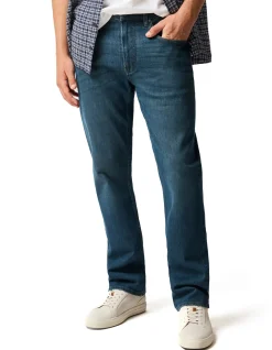 Kurow Relaxed Fit Mid Blue Italian Denim Jeans