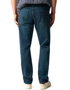Kurow Relaxed Fit Mid Blue Italian Denim Jeans