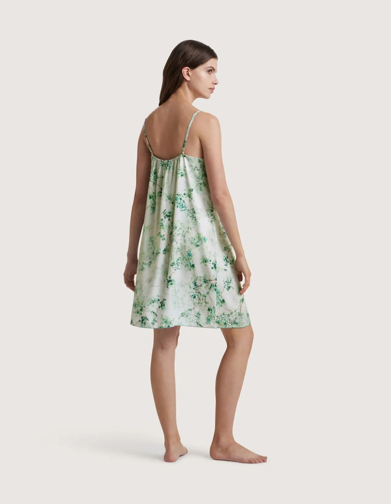 LA SOIE SLIP DRESS MEDIUM IN WHISPER GREEN