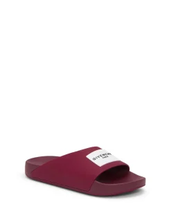 Label Logo Rubber Slide Sandals