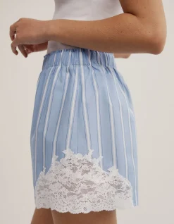 Lace Trim Shorts