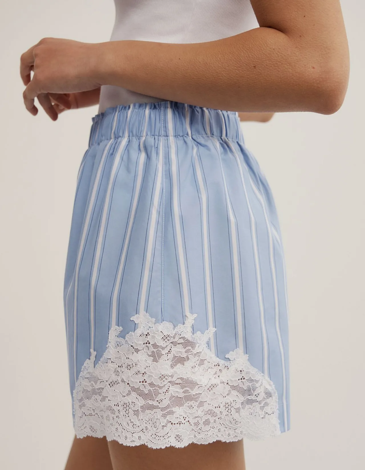 Lace Trim Shorts