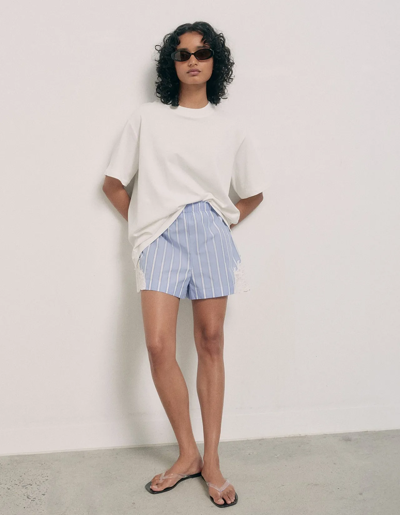 Lace Trim Shorts