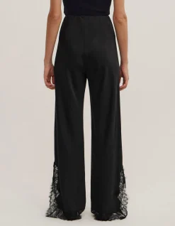 Lace Trim Bias Pants