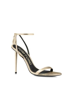 LAMINATED NAPPA POINTY NAKED SANDAL
