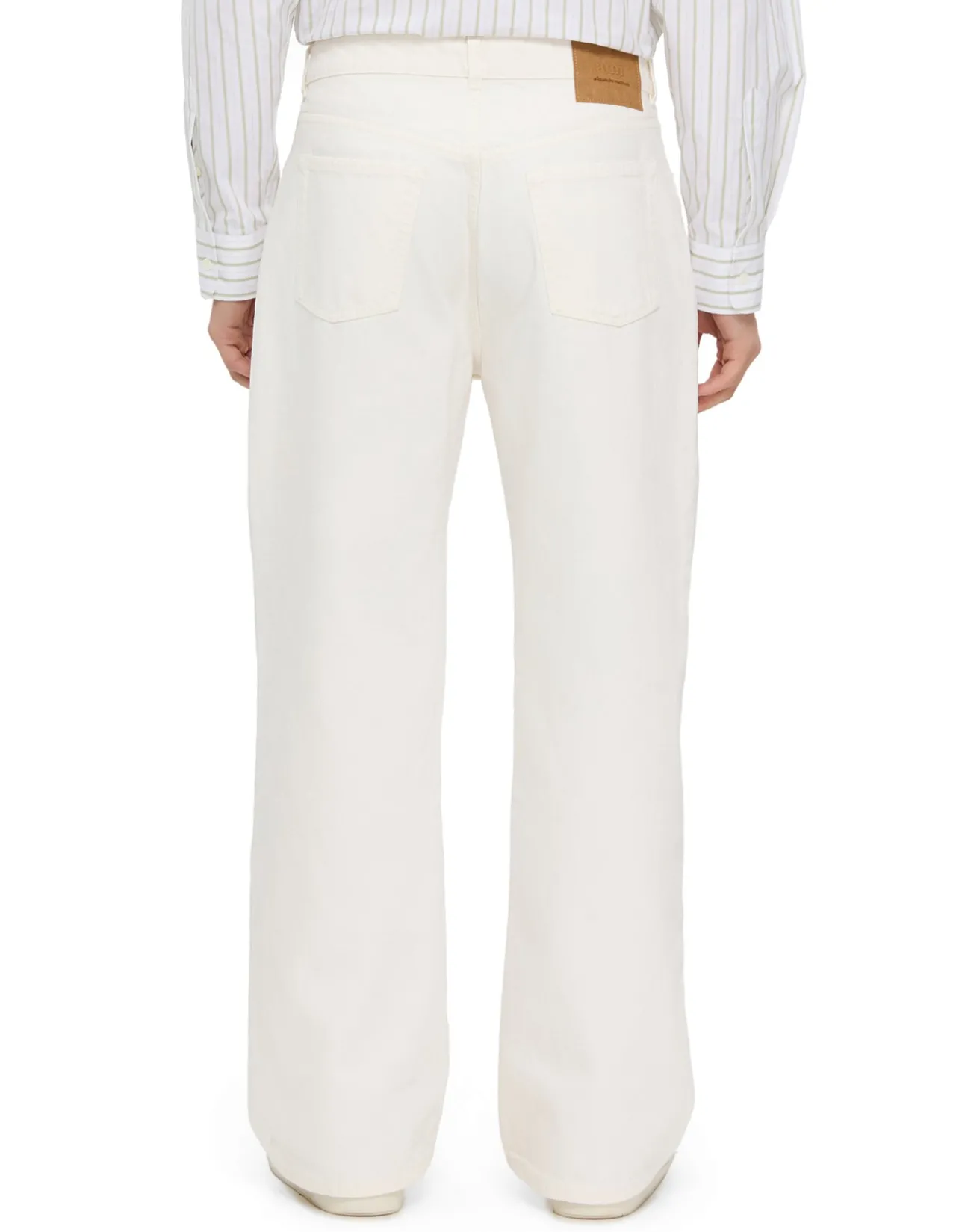 Large Fit Wide Leg Denim Jeans