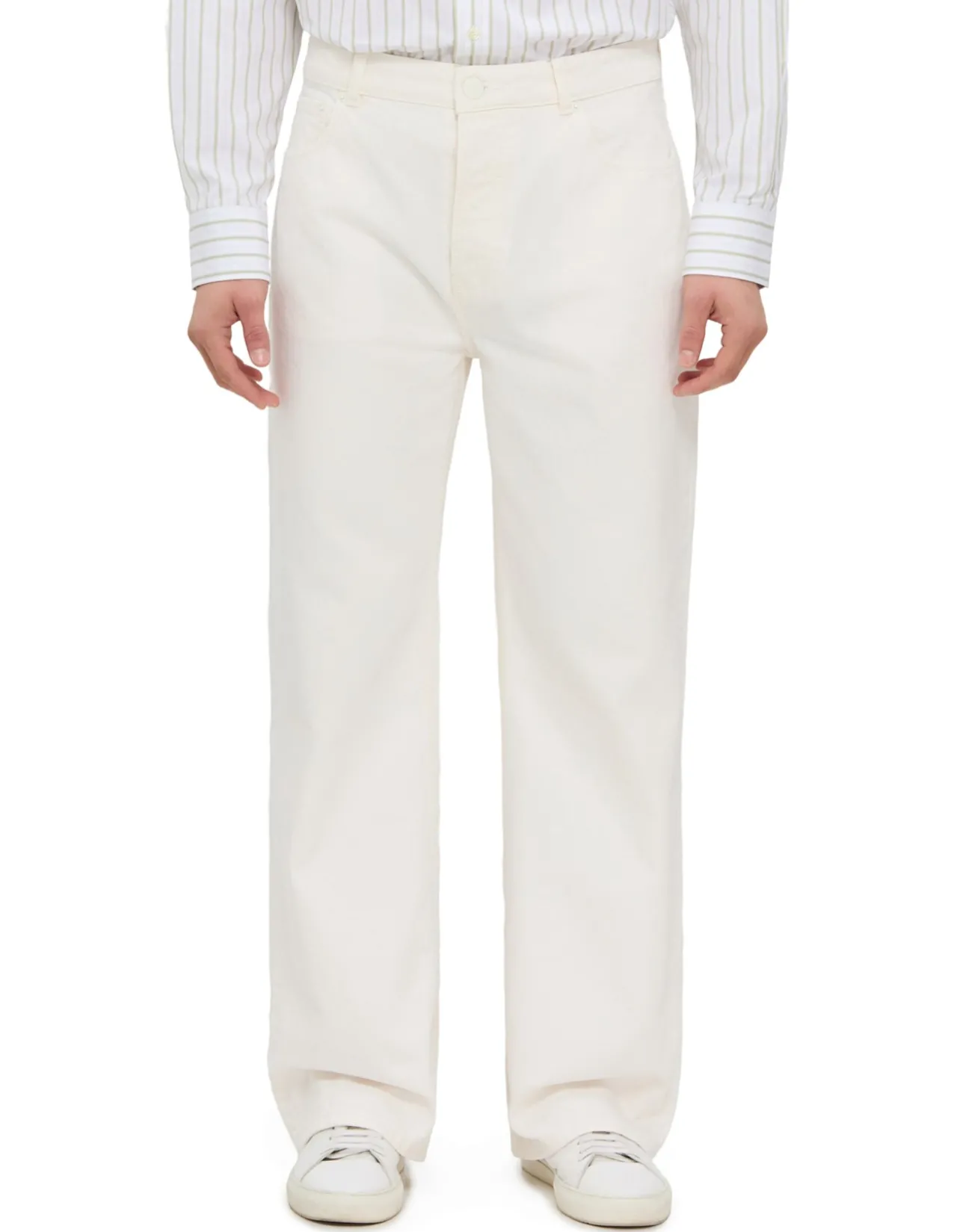 Large Fit Wide Leg Denim Jeans