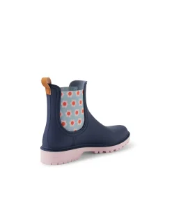 LAURINA2 DF MIDNIGHT BLUE FLORAL GUMBOOT