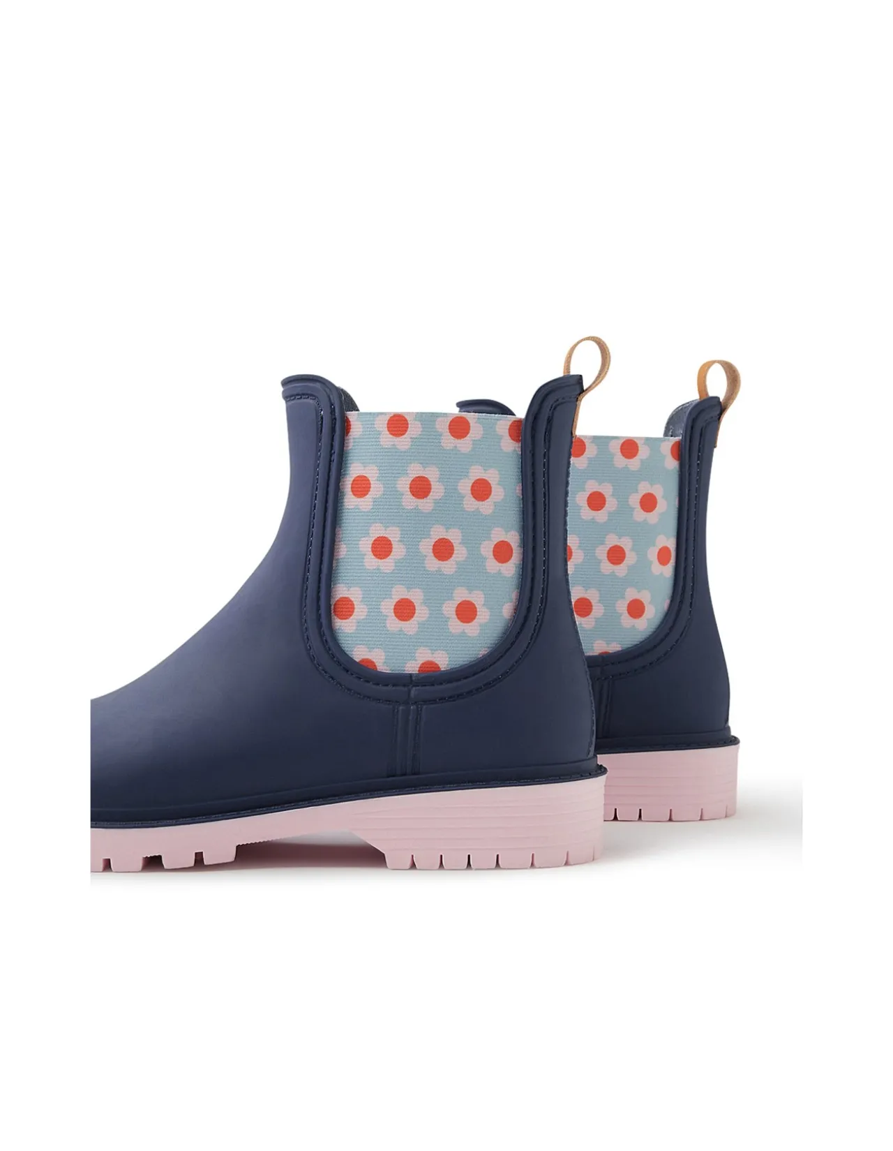 LAURINA2 DF MIDNIGHT BLUE FLORAL GUMBOOT