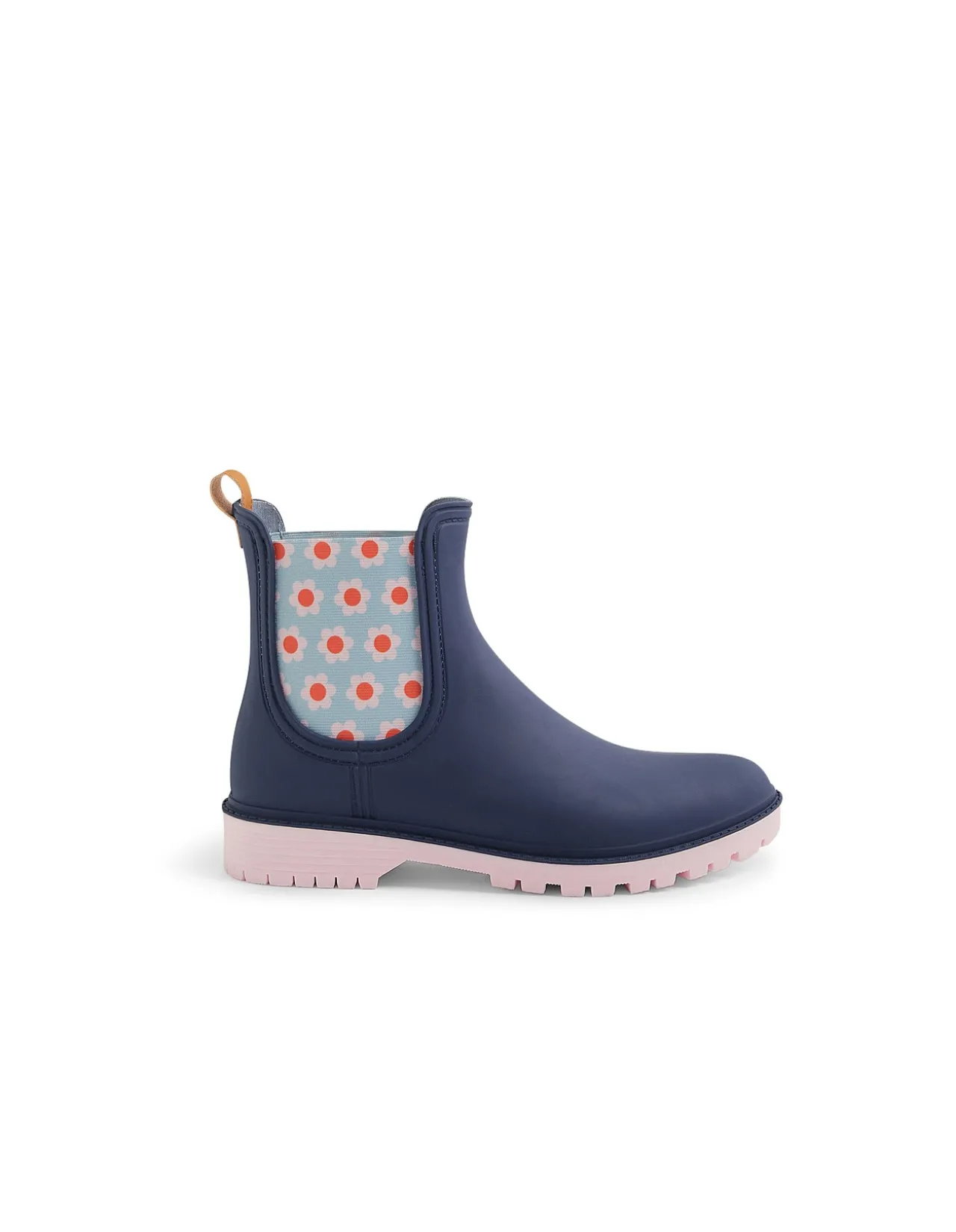 LAURINA2 DF MIDNIGHT BLUE FLORAL GUMBOOT