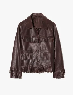 LAZARE FRINGE LEATHER JACKET