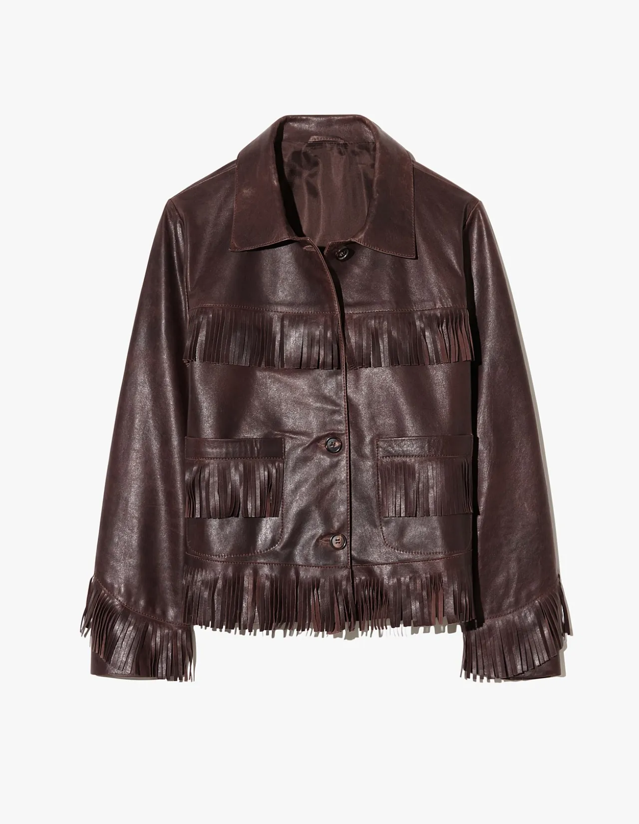LAZARE FRINGE LEATHER JACKET