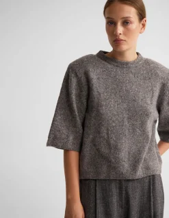 LEETA WOOL KNITTED T SHIRT