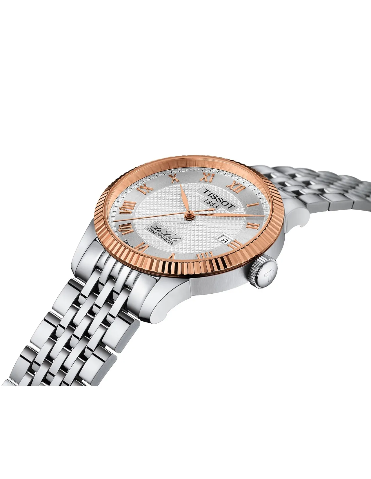 LE LOCLE 18K GOLD BEZEL AUTOMATIC COSC T9324084103300 WATCH